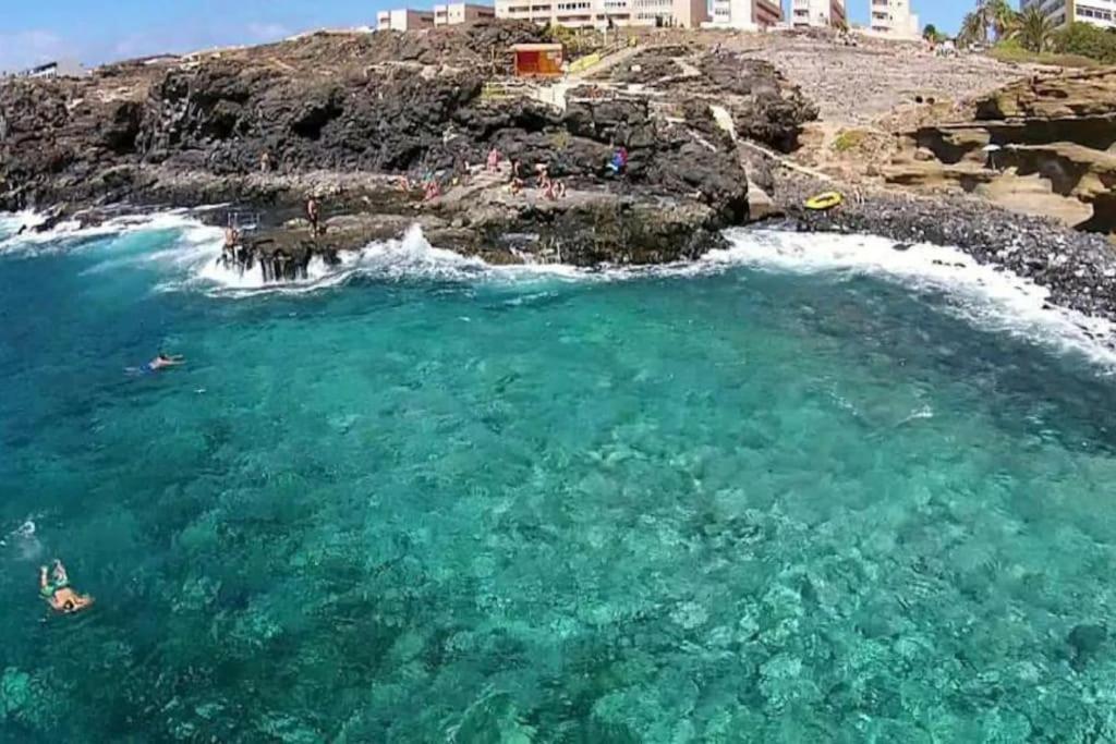 Amazing Seaview Balcon Del Mar Glass Veranda Costa Del Silencio Exteriör bild
